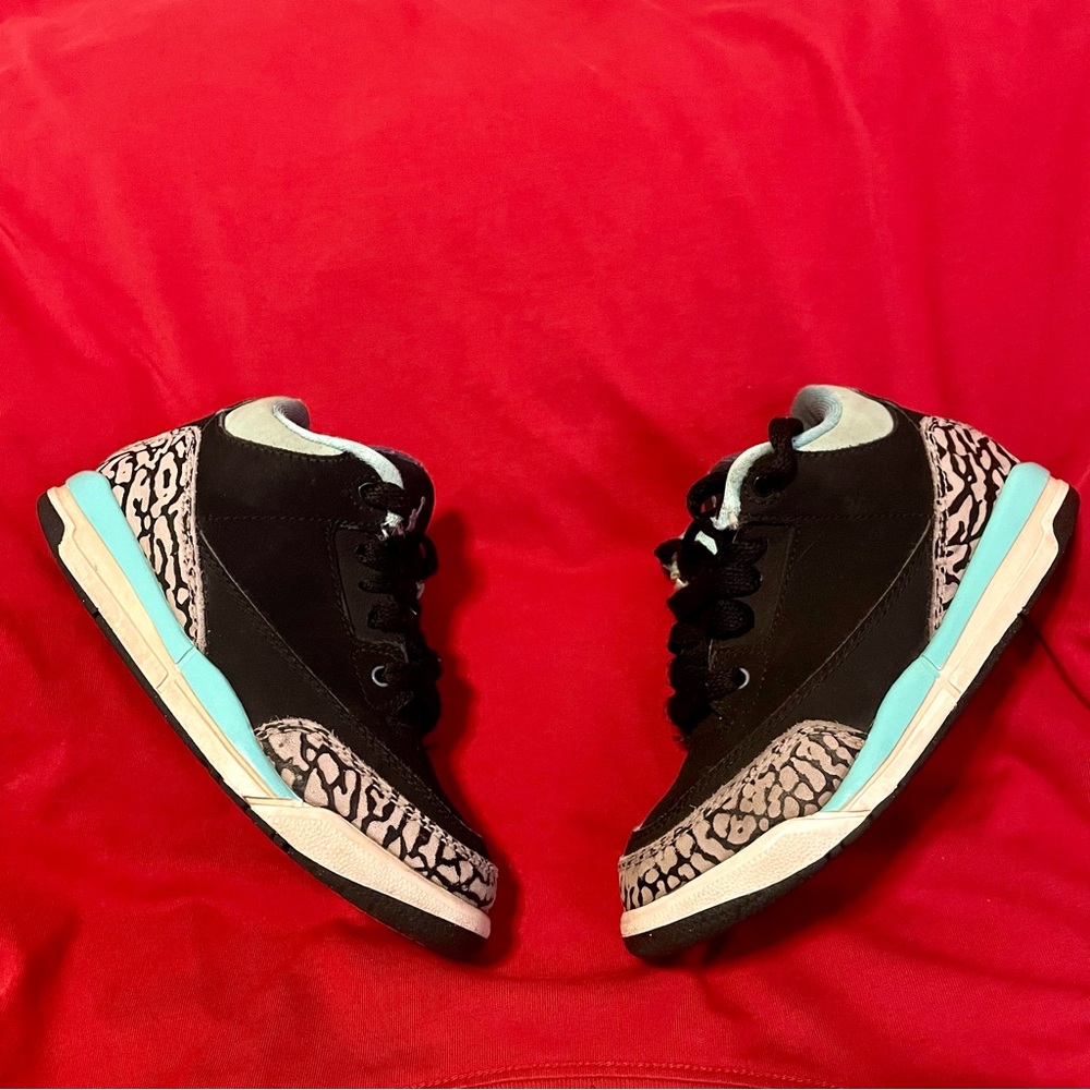 Jordan Kids Sneakers Black and Teal